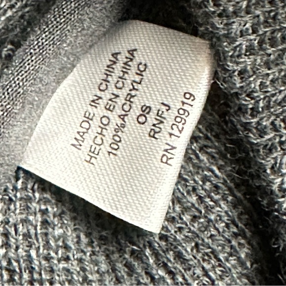 Reaction Kenneth Cole KC Mens Gift Set Winter Scarf Uncuffed Beanie Hat Charcoal - Picture 12 of 14